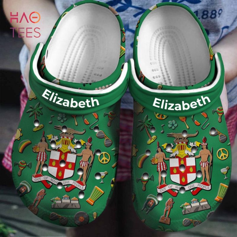 Jamaica The Coat of Arms St Patrick’s Day Clogs Shoes Jamaica The Coat of Arms St Patrick’s Day Clogs Shoes