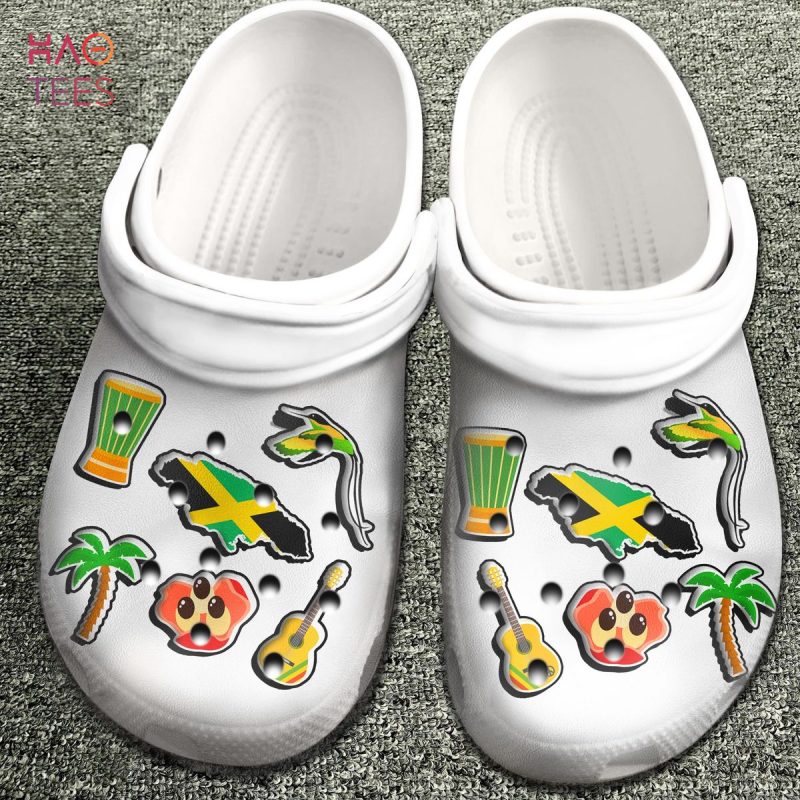 Jamaica With Symbols Clogs Shoes Jamaica With Symbols Clogs Shoes