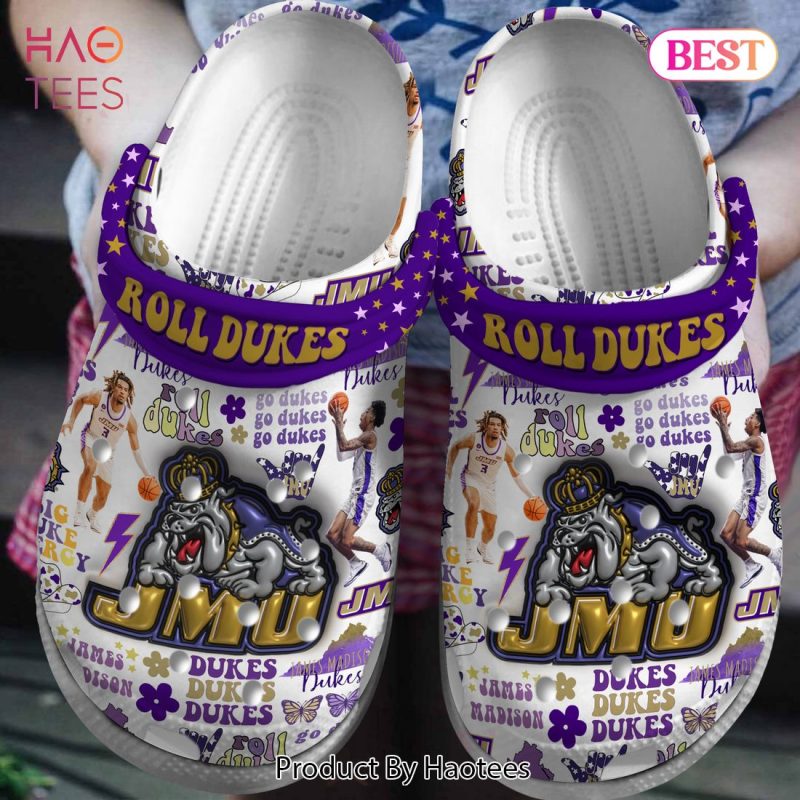 James Madison Dukes NCAA Sport Crocs Crocband Clogs Shoes Comfortable For Men Women and Kids James Madison Dukes NCAA Sport Crocs Crocband Clogs Shoes Comfortable For Men Women and Kids