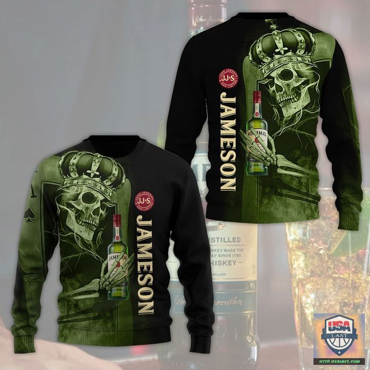 Jameson Whisky King Skull 3D All Over Print Hoodie T-Shirt Jameson Whisky King Skull 3D All Over Print Hoodie T-Shirt