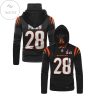 Joe Mixon Mo 28 Cincinnati Bengals Mask Hoodie