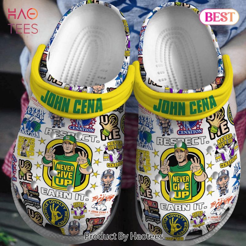 John Cena WWE SportCrocs Crocband Clogs Shoes Comfortable For Men Women and Kids John Cena WWE SportCrocs Crocband Clogs Shoes Comfortable For Men Women and Kids
