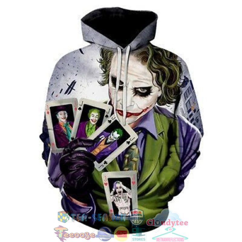 Joker And Cards 3D Hoodie Hot Sale 2024