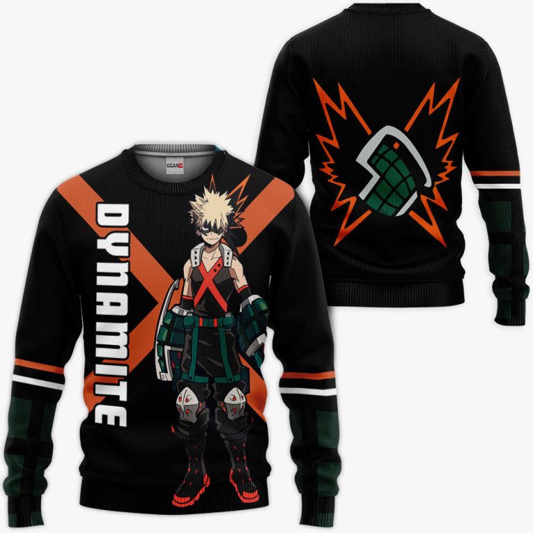 My hero academia bakugou katsuki anime splice sleeve zipper hoodies best sale