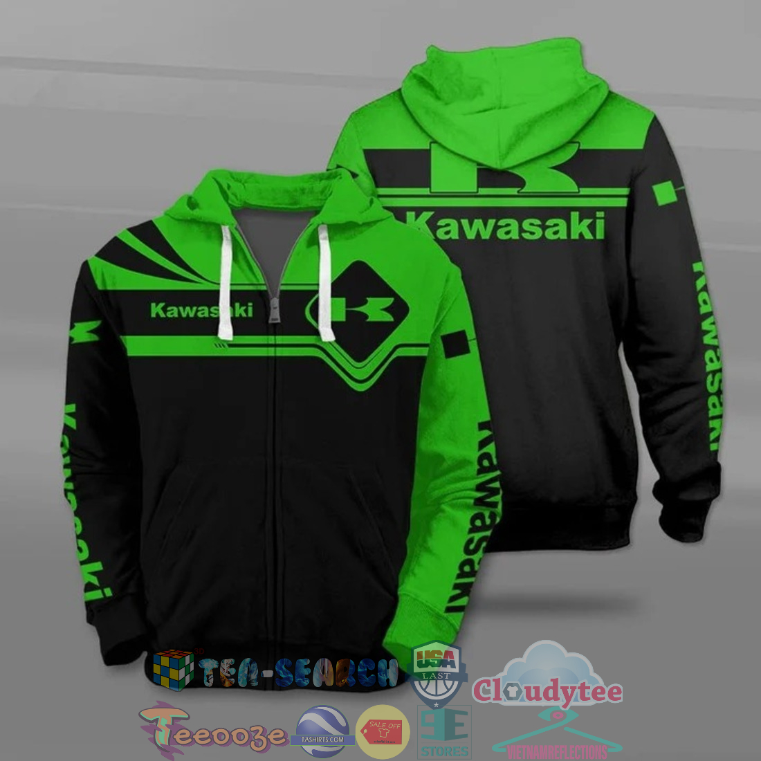Kawasaki All Over Printed T-Shirt Hoodie Kawasaki All Over Printed T-Shirt Hoodie