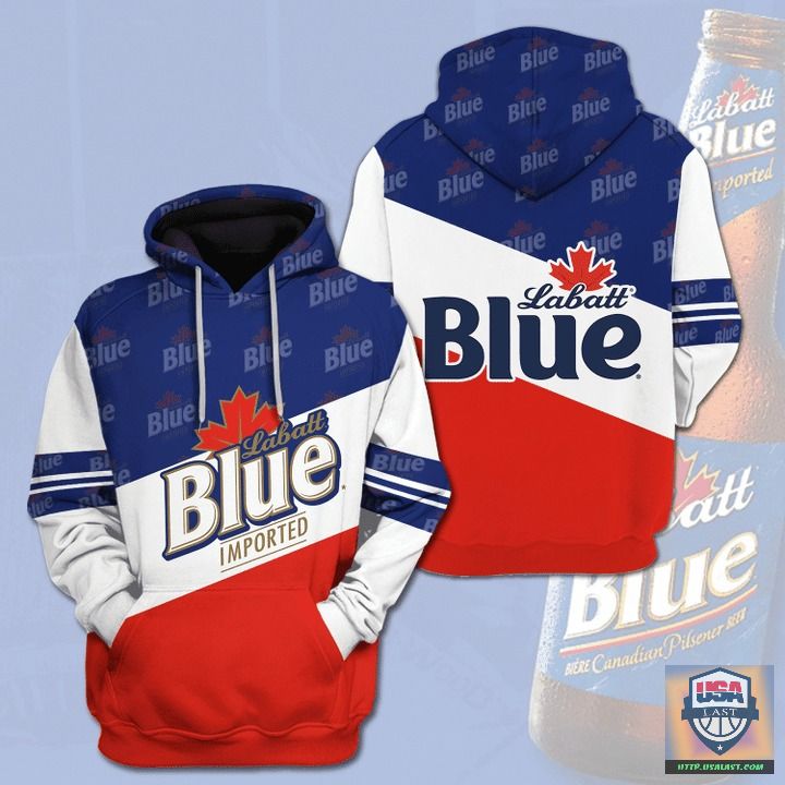 Labatt Blue Canadian Beer 3D All Over Print Hoodie Hot Sale 2024