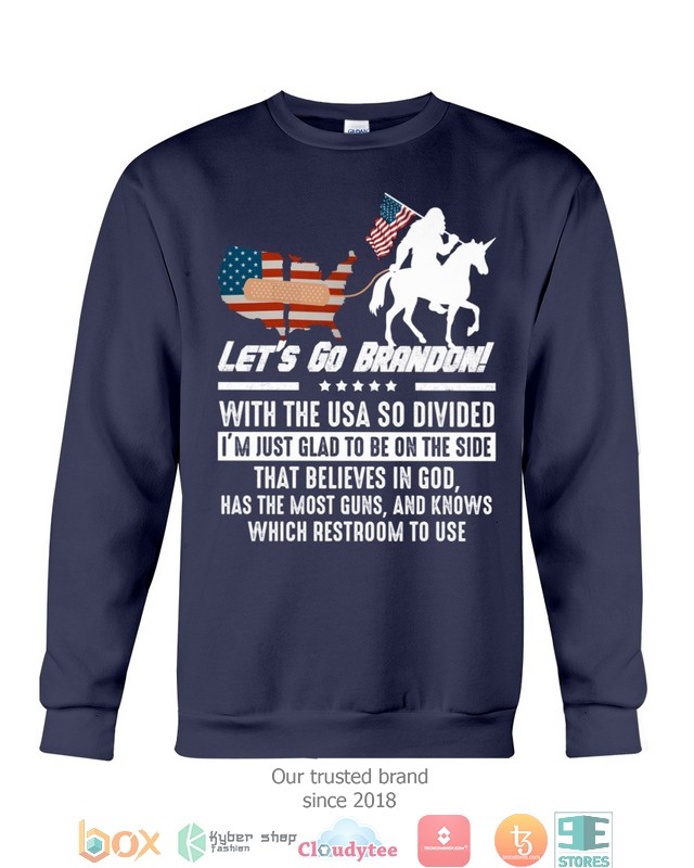 Let S Go Brandon With The Usa So Divided I M Just Glad To Be On The Side Shirt Let S Go Brandon With The Usa So Divided I M Just Glad To Be On The Side Shirt