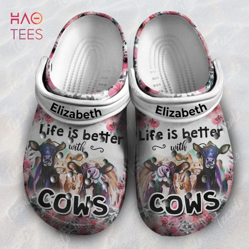 Life Is Better With Cows Personalized Crocs Shoes Life Is Better With Cows Personalized Crocs Shoes