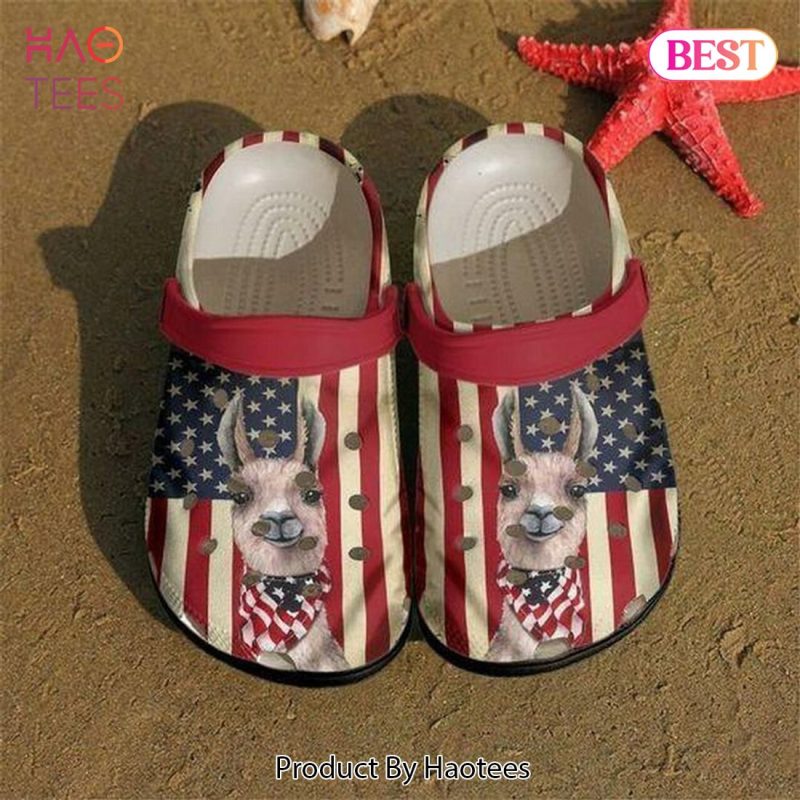 Llama Flag Us Personalized Gift For Lover Rubber clog Shoes Comfy Footwear Exclusive Llama Flag Us Personalized Gift For Lover Rubber clog Shoes Comfy Footwear Exclusive