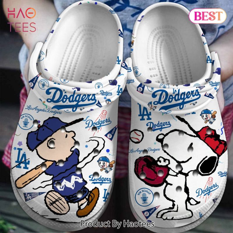 Los Angeles Dodgers And Snoopy Peanuts MLB Sport Cartoon Crocs Crocband Clogs Shoes Comfortable For Men Women and Kids Exclusive Hot Sale 2024