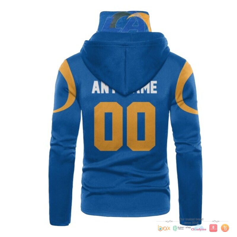 Los Angeles Rams Blue 3D Hoodie Mask Los Angeles Rams Blue 3D Hoodie Mask