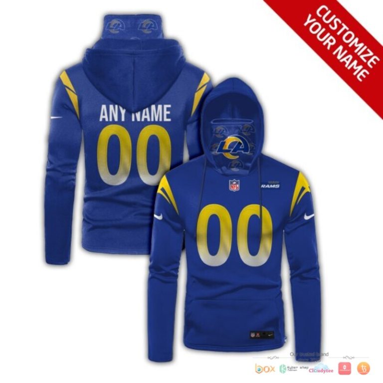 Los-Angeles-Rams-Blue-Yellow-Nike-3D-Hoodie-Mask-1