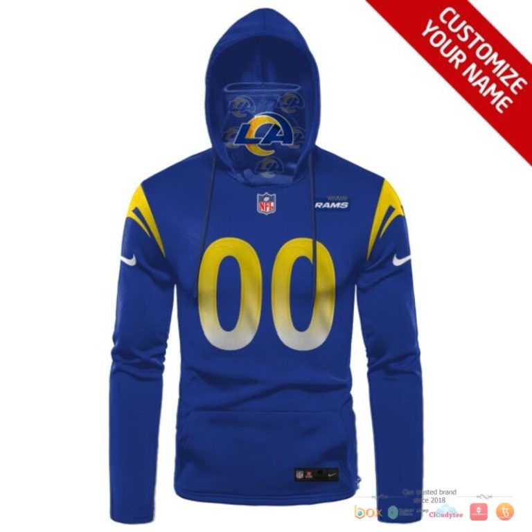 Los-Angeles-Rams-Blue-Yellow-Nike-3D-Hoodie-Mask-2