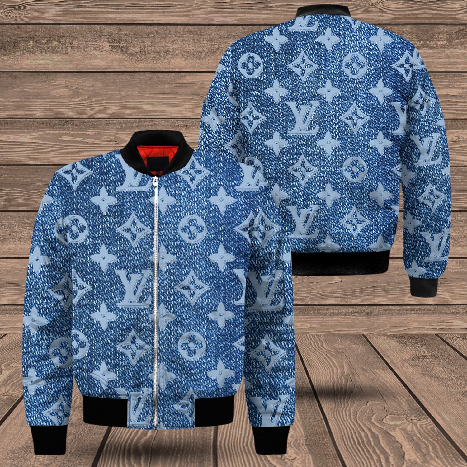 Louis Vuitton Blue Pattern Hoodie Louis Vuitton Blue Pattern Hoodie