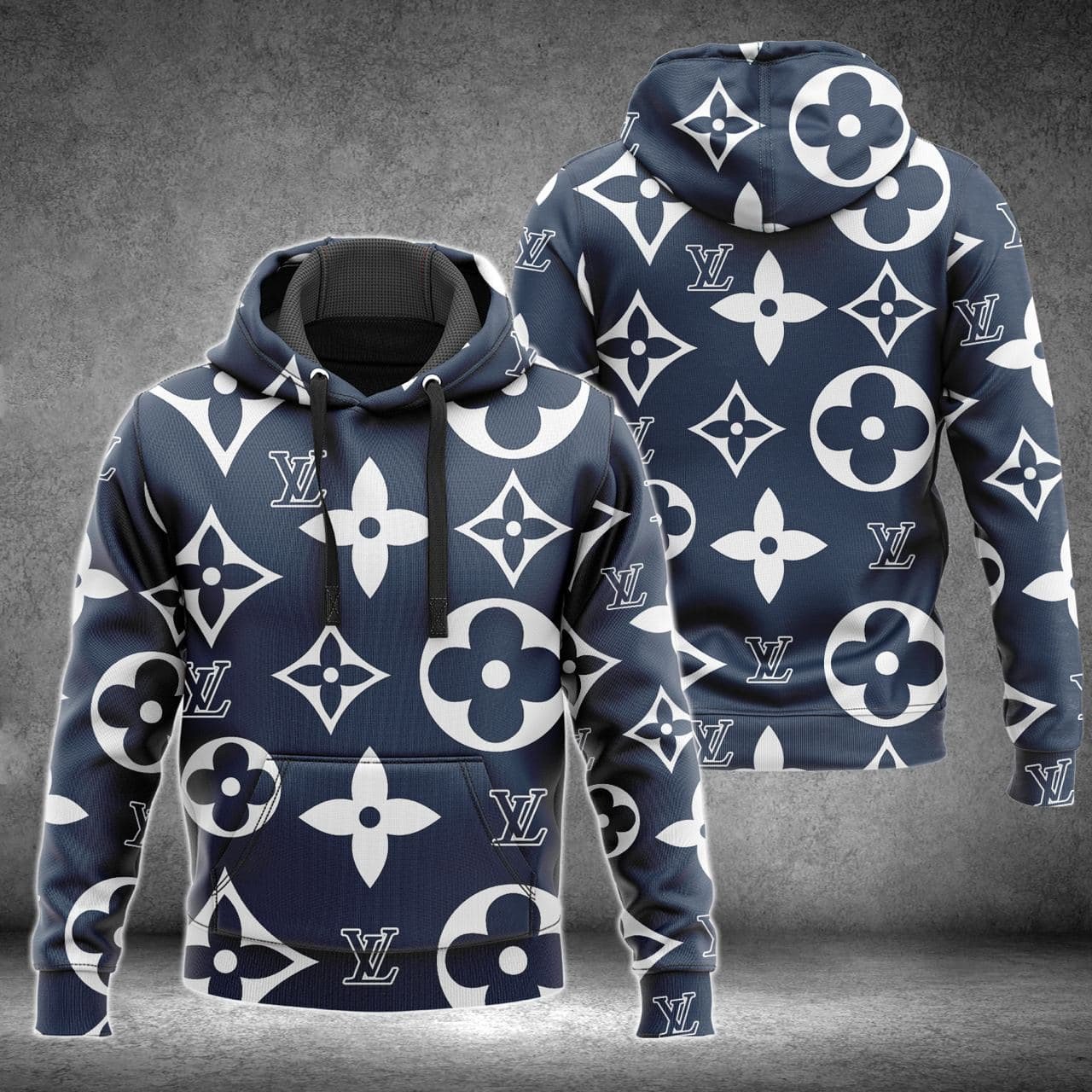 Louis vuitton fleece hoodie deals
