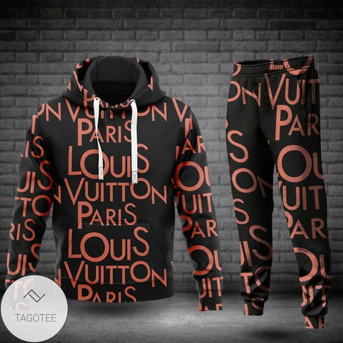 Louis Vuitton Brand Over Printed Hoodie And Pants Louis Vuitton Brand Over Printed Hoodie And Pants