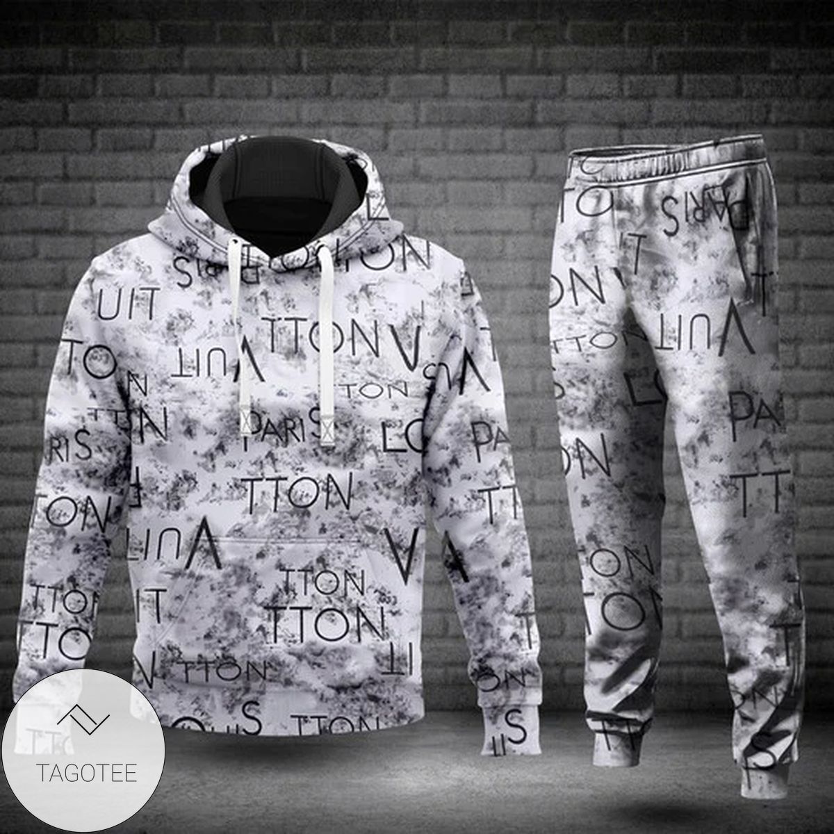 Louis Vuitton Brand White And Grey Hoodie And Pants Louis Vuitton Brand White And Grey Hoodie And Pants