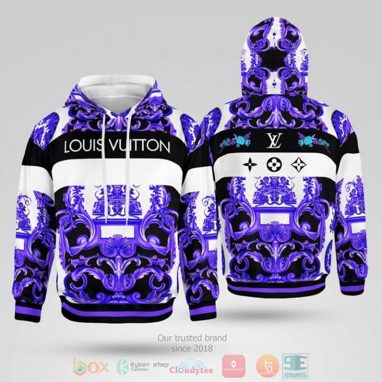 Louis-Vuitton-Purple-3D-Hoodie-1