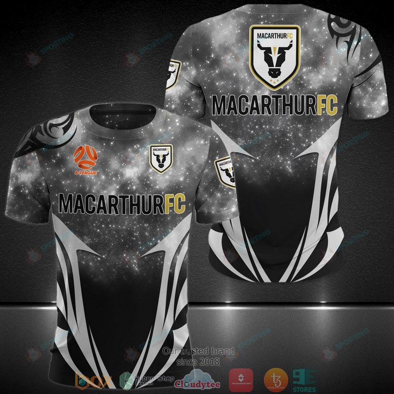 Macarthur Fc Black 3D Hoodie Macarthur Fc Black 3D Hoodie