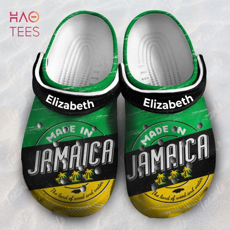 Made In Jamaica Flag The Land Of Wood And Water Personalized Crocs Shoes Made In Jamaica Flag The Land Of Wood And Water Personalized Crocs Shoes