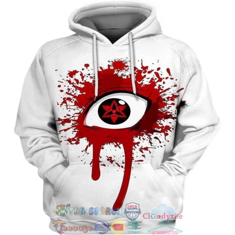 Mangekyou Sharingan Eye Naruto 3D Hoodie Hot Sale 2024