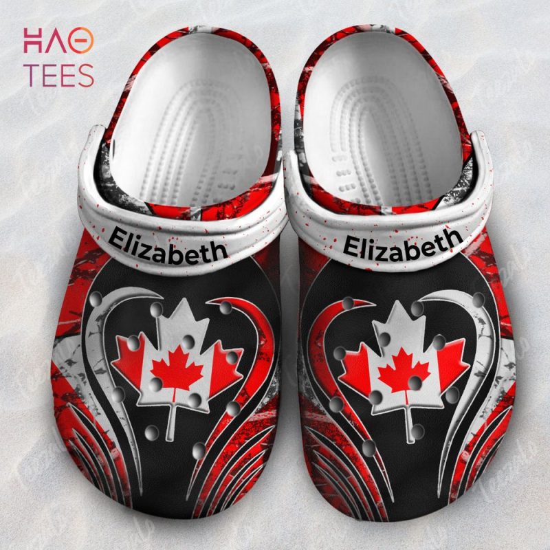 Maple Leaf Flag Canada Camo Pattern Personalized Crocs Shoes Maple Leaf Flag Canada Camo Pattern Personalized Crocs Shoes