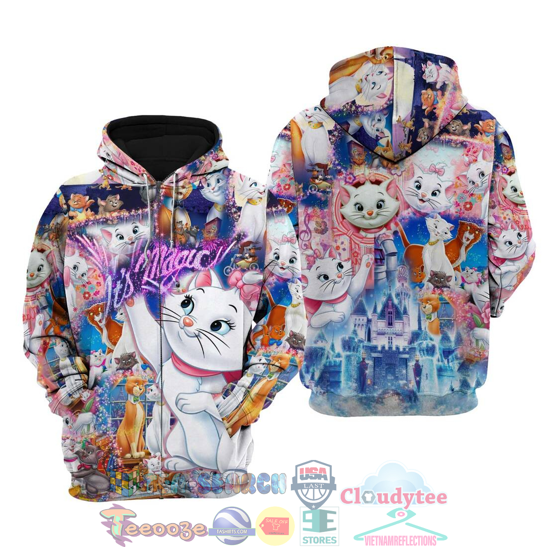 Marie Cat The Aristocats Disney It’S Magic Hoodie 3D Marie Cat The Aristocats Disney It’S Magic Hoodie 3D