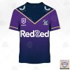 Melbourne Storm Nrl Personalized All Over Print Hoodie T-Shirt