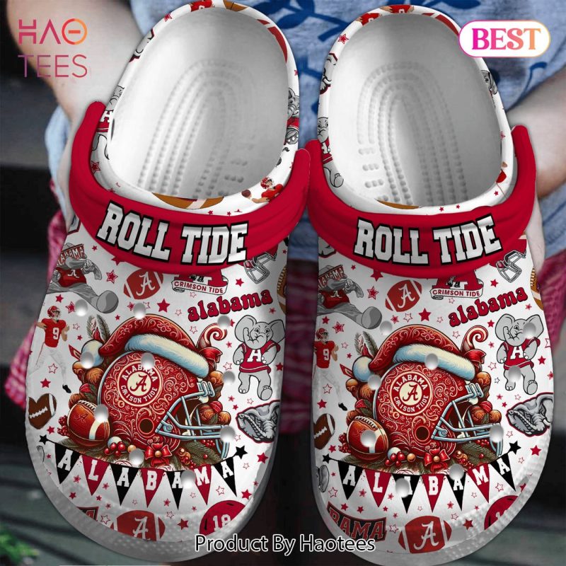 Merry Christmas Alabama Crimson Tide NCAA Sport Crocs Crocband Clogs Shoes Comfortable For Men Women and Kids Merry Christmas Alabama Crimson Tide NCAA Sport Crocs Crocband Clogs Shoes Comfortable For Men Women and Kids