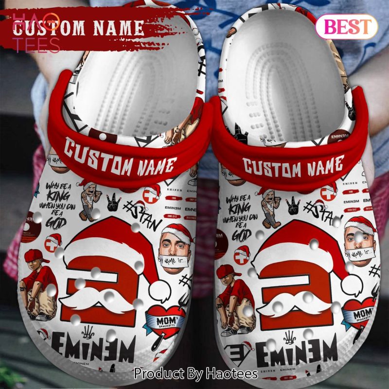 Merry Christmas Eminem Music Crocs Crocband Clogs Shoes Comfortable For Men Women and Kids Merry Christmas Eminem Music Crocs Crocband Clogs Shoes Comfortable For Men Women and Kids