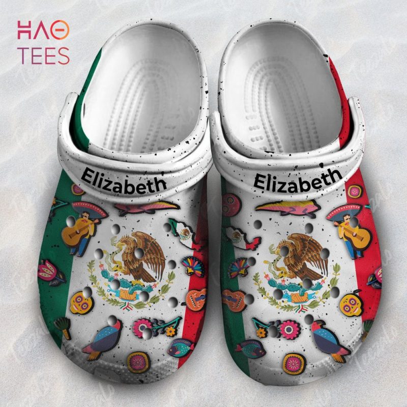 Mexico Flag Symbols Personalized Crocs Shoes Mexico Flag Symbols Personalized Crocs Shoes
