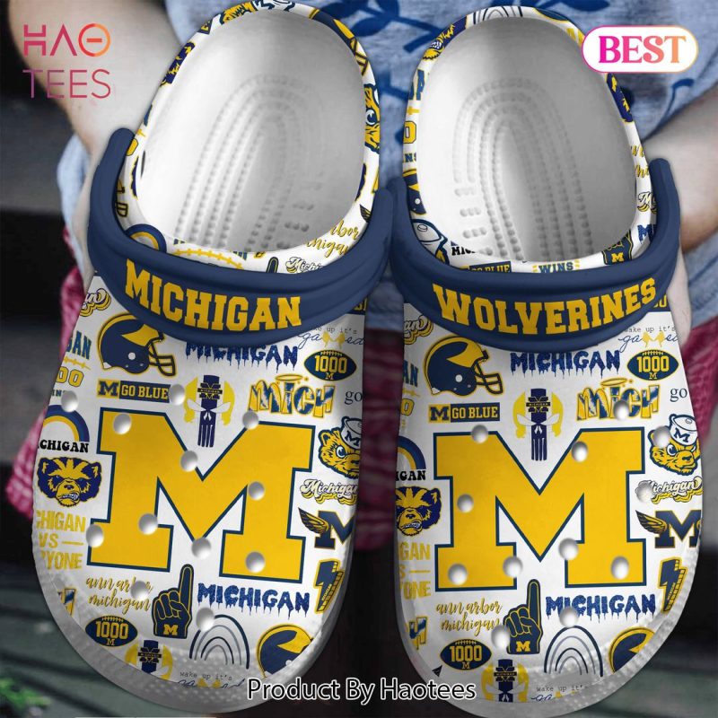 Michigan Wolverines NCAA Sport Crocs Crocband Clogs Shoes Comfortable For Men Women and Kids Hot Sale 2024