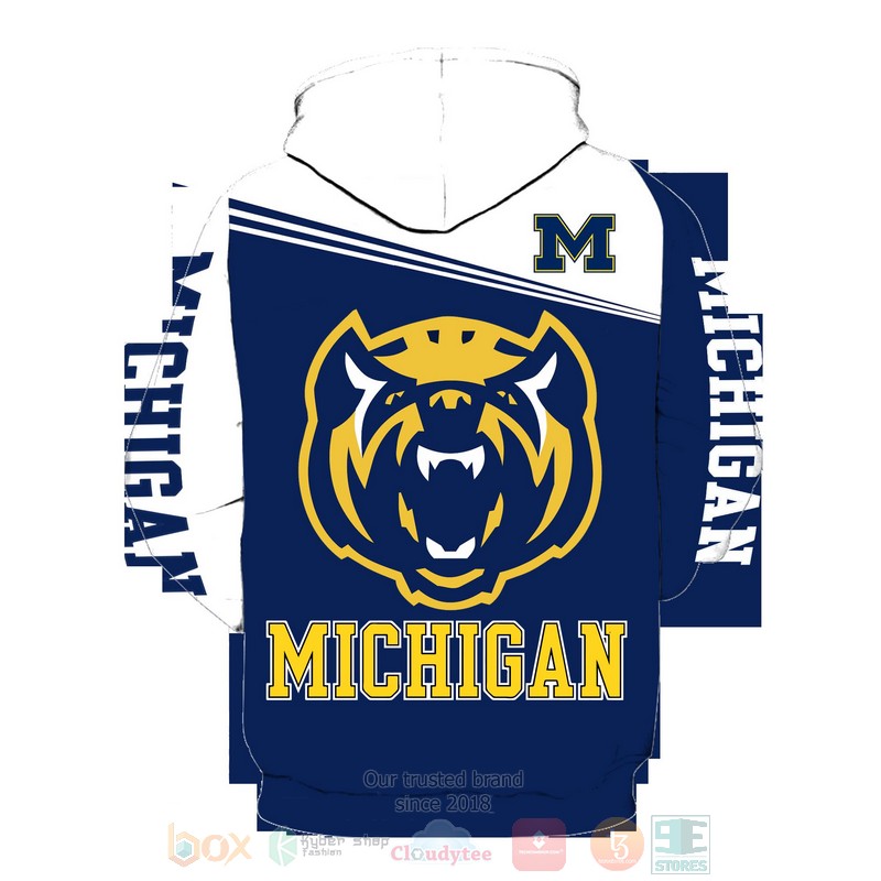 Michigan Wolverines Ncaa 3D Hoodie Michigan Wolverines Ncaa 3D Hoodie