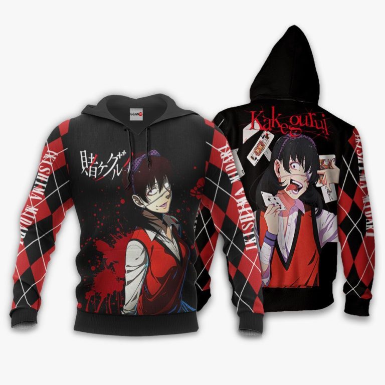 Midari-Ikishima-Kakegurui-Anime-3D-Hoodie-Bomber-Jacket-3