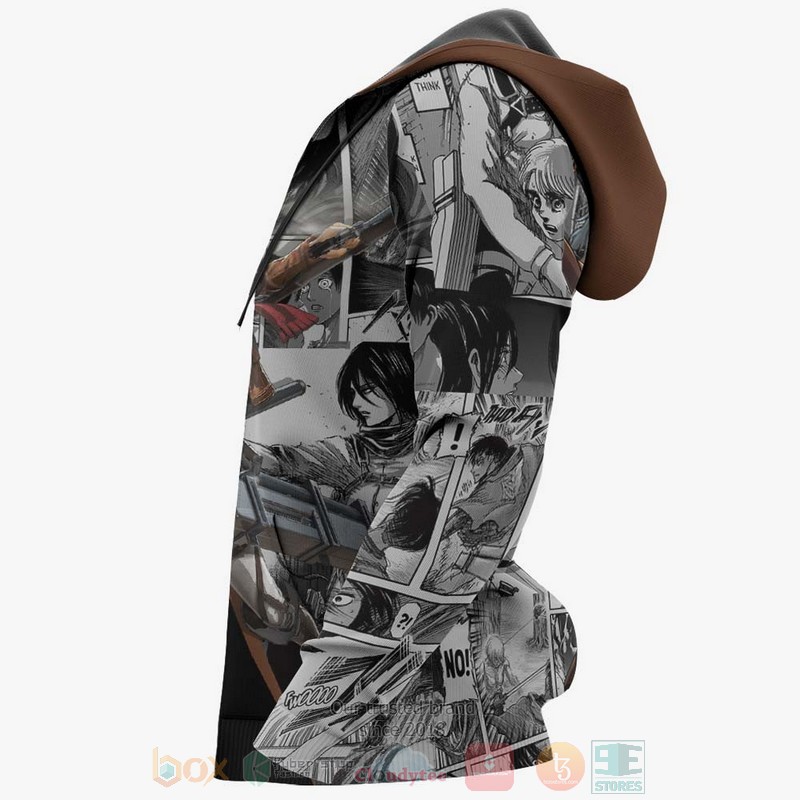 Mikasa Ackerman Custom Attack On Titan Anime 3D Hoodie Mikasa Ackerman Custom Attack On Titan Anime 3D Hoodie