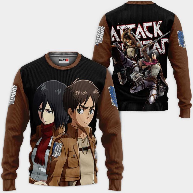 Mikasa-And-Eren-Custom-Attack-On-Titan-Anime-ValentineS-3D-Hoodie-Bomber-Jacket-2
