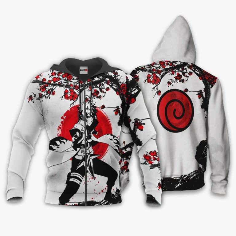 Minato Namikaze Japan Style Custom Naruto Anime 3D Hoodie Bomber Jacket Hot Sale 2024