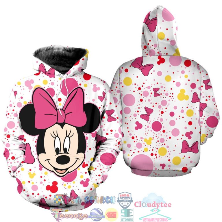 Minnie-Pink-Polkadot-Pattern-Disney-Hoodie-3D-3