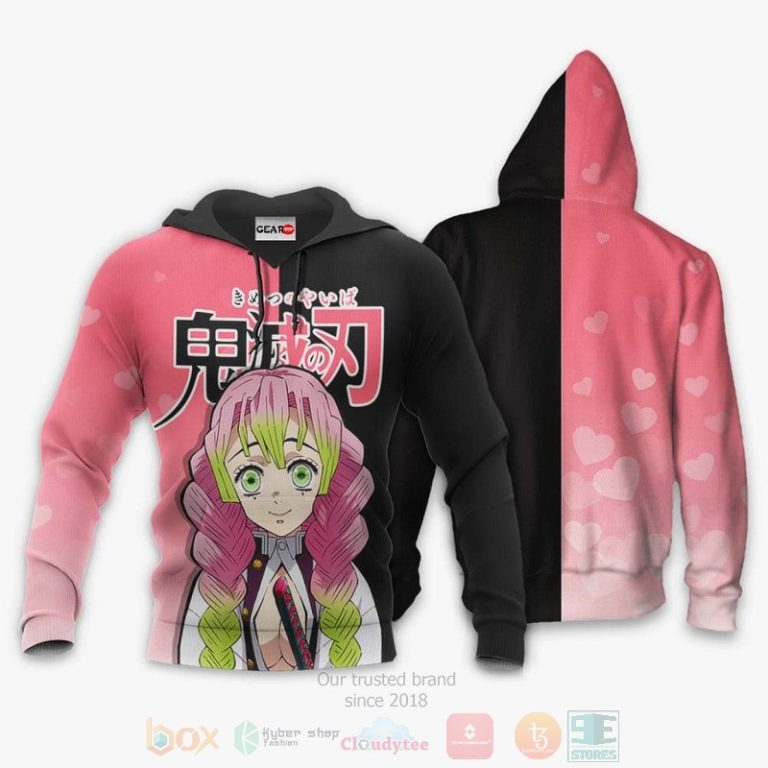 Mitsuri-Kanroji-Custom-Kimetsu-Anime-Black-Pink-3D-Hoodie-Bomber-Jacket-3