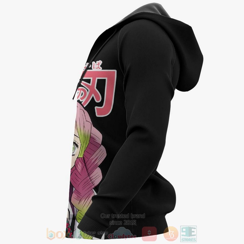 Mitsuri Kanroji Custom Kimetsu Anime Black-Pink 3D Hoodie Mitsuri Kanroji Custom Kimetsu Anime Black-Pink 3D Hoodie