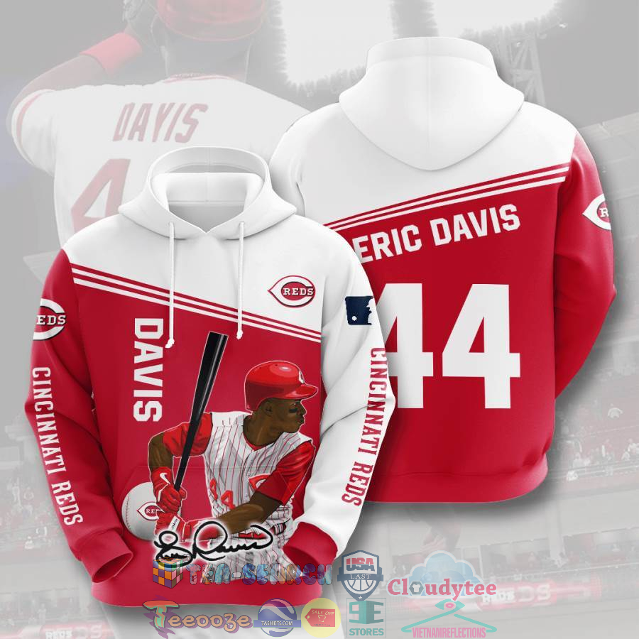 Mlb Cincinnati Reds Eric Davis 44 Hoodie 3D Mlb Cincinnati Reds Eric Davis 44 Hoodie 3D