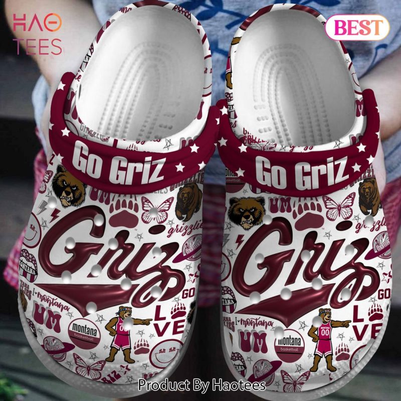 Montana Grizzlies NCAA Sport Crocs Crocband Clogs Shoes Comfortable For Men Women and Kids Montana Grizzlies NCAA Sport Crocs Crocband Clogs Shoes Comfortable For Men Women and Kids