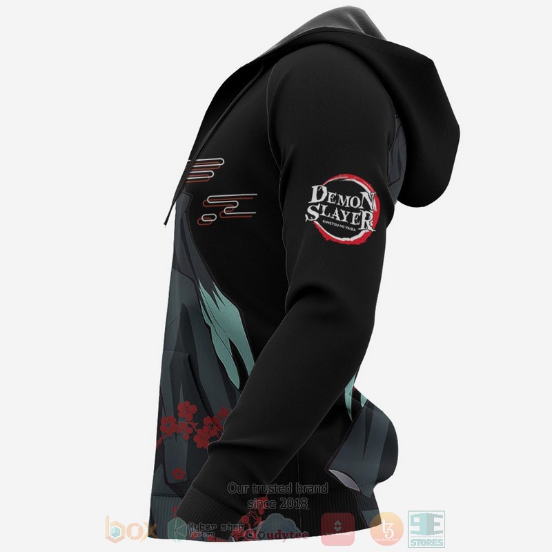 Muichiro Tokito Custom Kimetsu Anime Black 3D Hoodie Muichiro Tokito Custom Kimetsu Anime Black 3D Hoodie