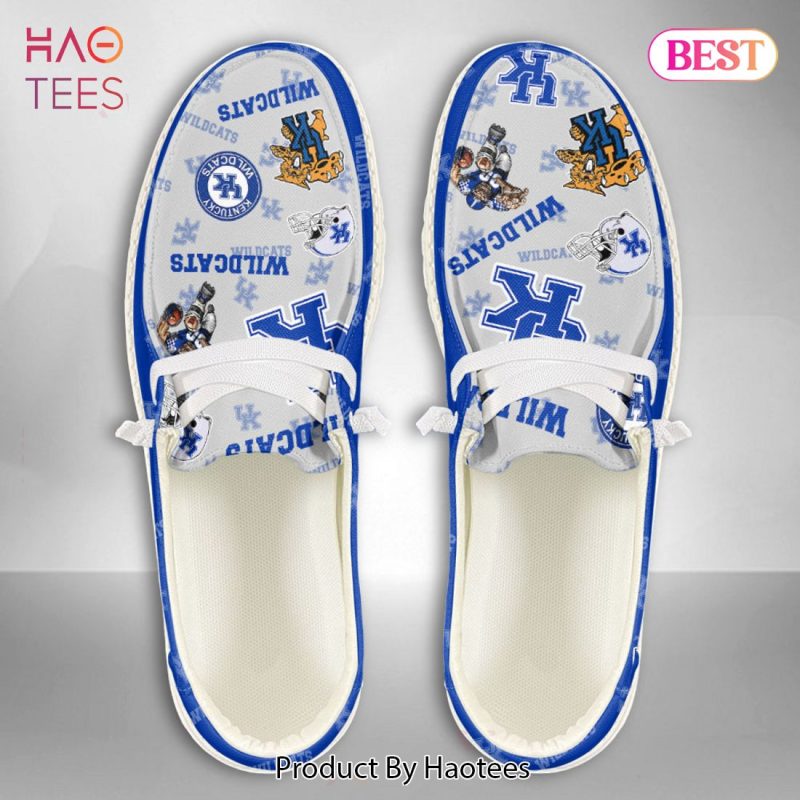 NCAA Kentucky Wildcats Custom Name Hey Dude Shoes 01 M7 NCAA Kentucky Wildcats Custom Name Hey Dude Shoes 01 M7