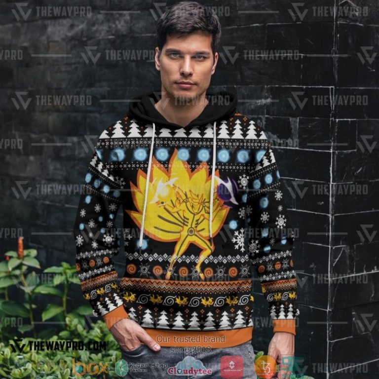 Naruto-Shippuden-Asura-Kurama-Mode-Christmas-Ugly-Pattern-Hoodie-1