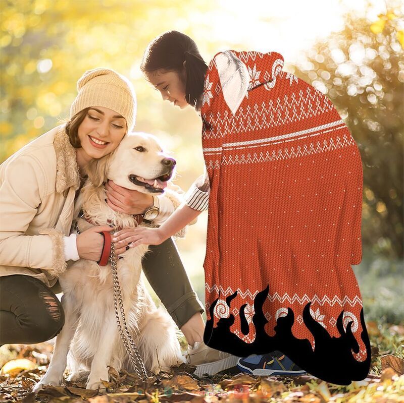 Naruto Uzumaki Christmas Hoodie Blanket Naruto Uzumaki Christmas Hoodie Blanket