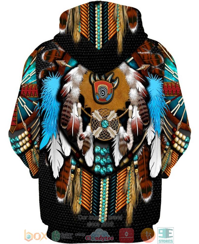 Native-Bear-Motifs-3D-Shirt-Hoodie-3