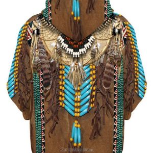 Native Fringed Motifs 3D Hoodie