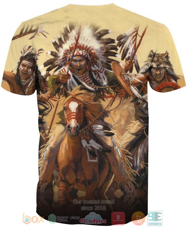 Native Warrior Battle 3D Shirt Native Warrior Battle 3D Shirt