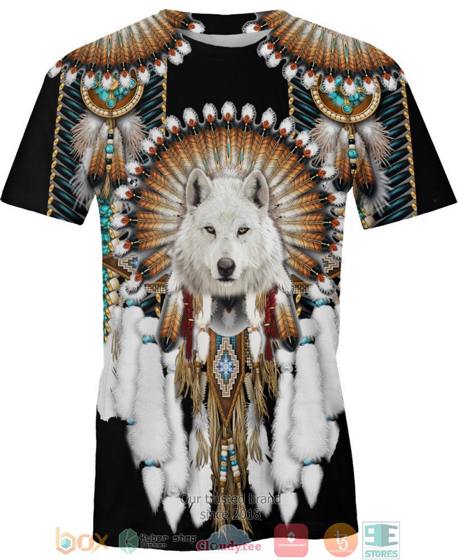 Native-Wolf-3D-Shirt-Hoodie-2